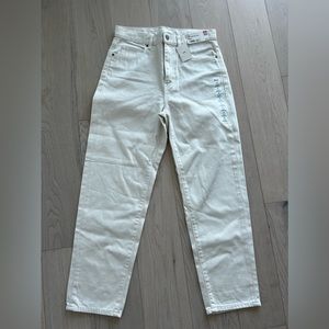 UNIQLO slouch tapered ankle jeans | Off White | Size 25
